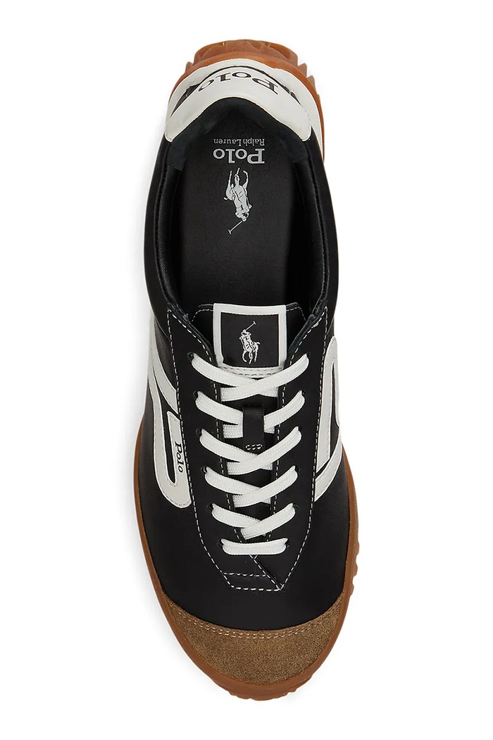 Polo Ralph Lauren Tread Lw Tp tenisice za žene od kože crna 804P24300002.001