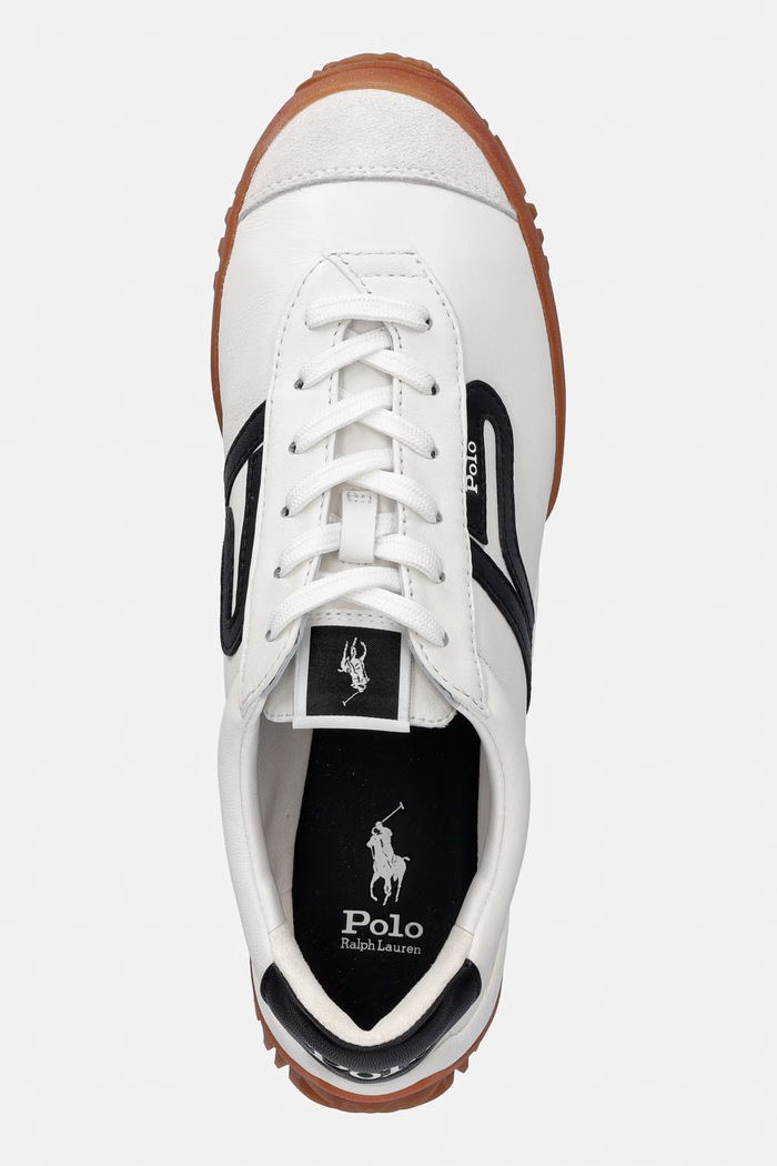 Polo Ralph Lauren Tread Lw Tp sneakers γυναικεία δερμάτινα λευκό 804P24300001.100