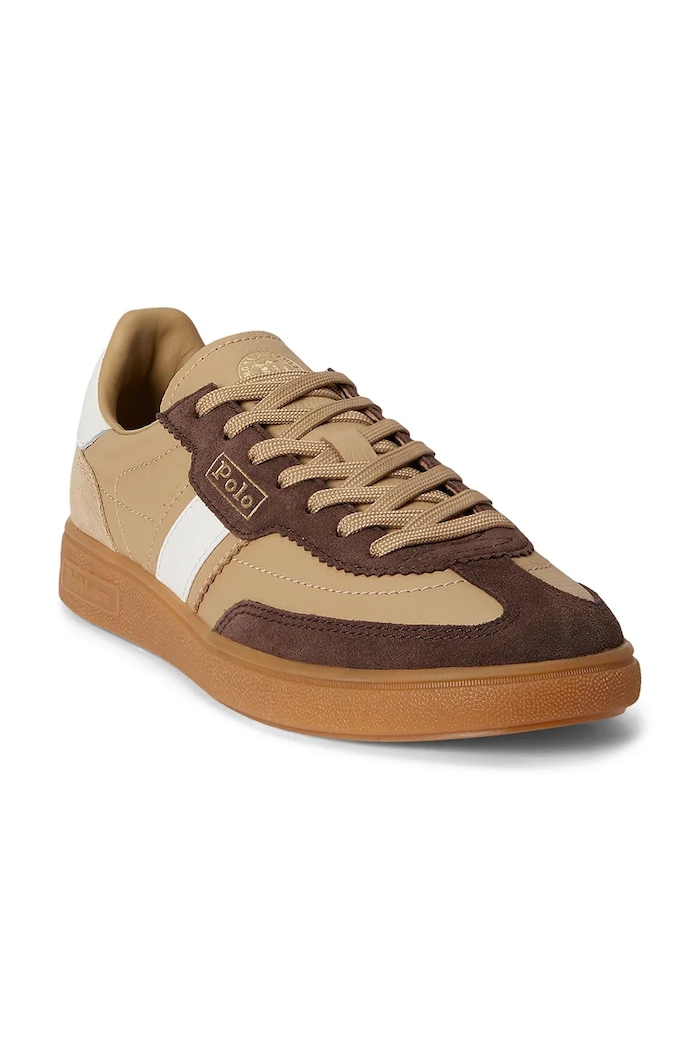 Polo Ralph Lauren Bedford tenisice za muškarce od brušene kože 804P04920008.101 bež AW26
