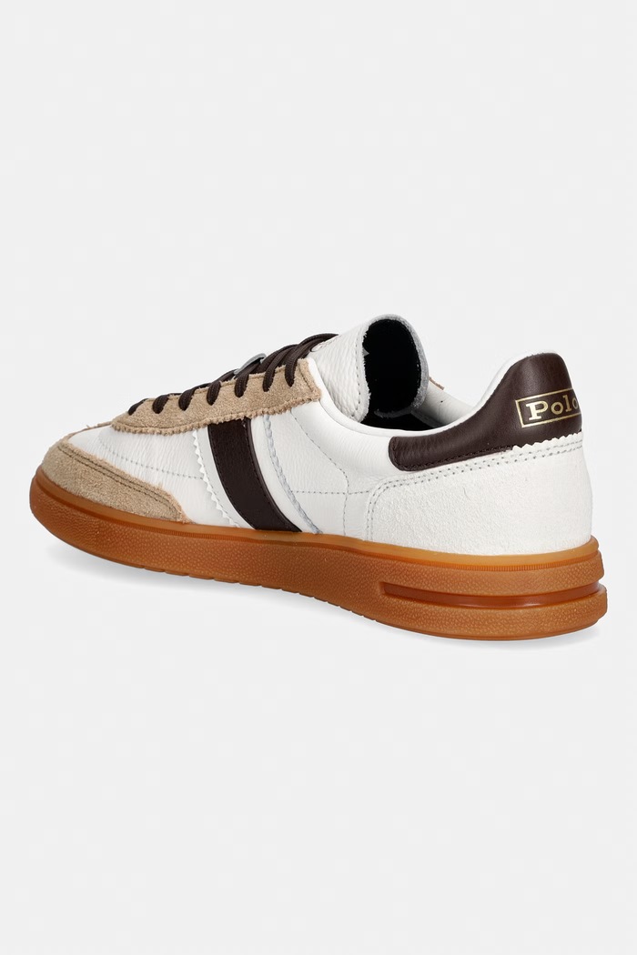 Обувки Polo Ralph Lauren Bedford маратонки дамски от кожа 804P04920007.100 бял