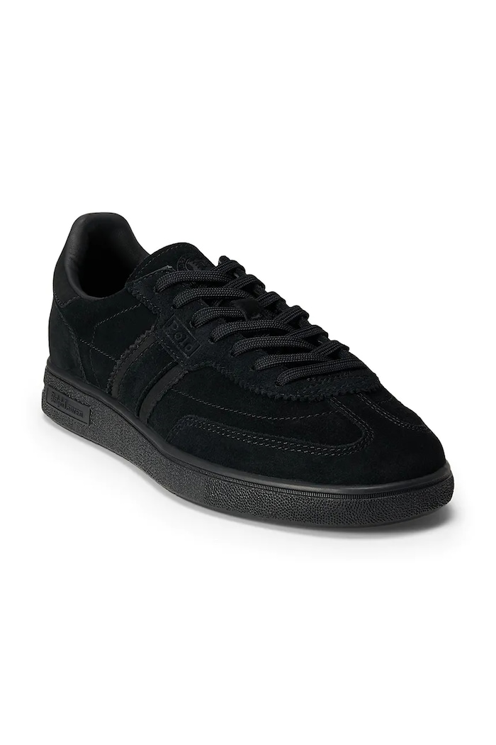 Polo Ralph Lauren Bedford sneakersy damskie zamszowe 804975536004.001 czarny AW26