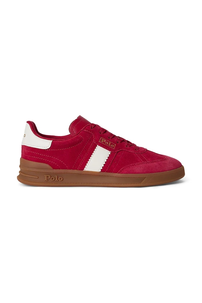 Polo Ralph Lauren Htr Aera sneakers γυναικεία σουέτ κόκκινο 804956688013.600