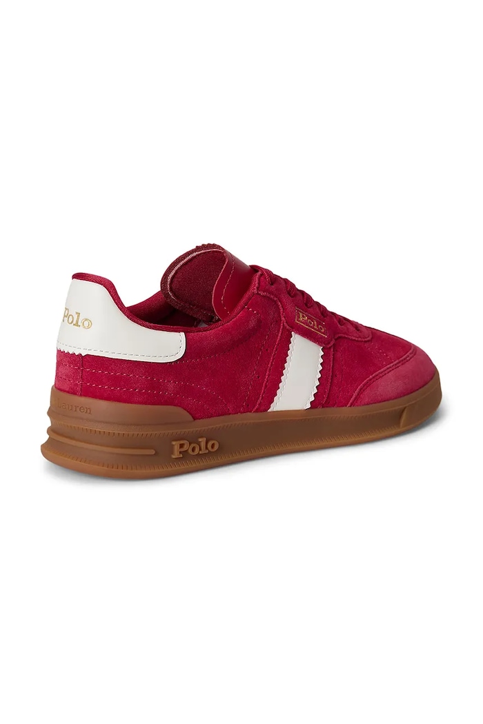 Cipők Polo Ralph Lauren Htr Aera női velúr sportcipő 804956688013.600 piros