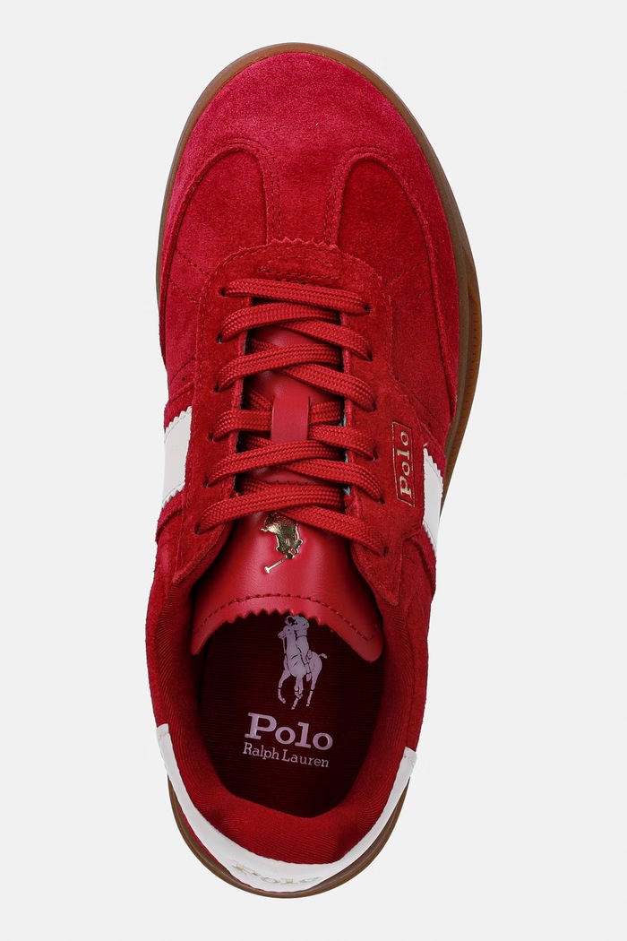 Polo Ralph Lauren Htr Aera sneakers dámske semišové červená 804956688013.600