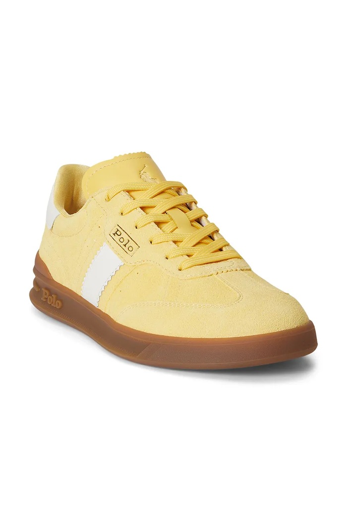 Polo Ralph Lauren Htr Aera tenisice za žene od brušene kože 804956688012.700 žuta AW26