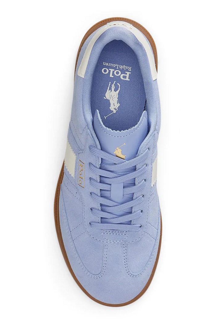 Polo Ralph Lauren Htr Aera tenisice za žene od brušene kože plava 804956688011.400
