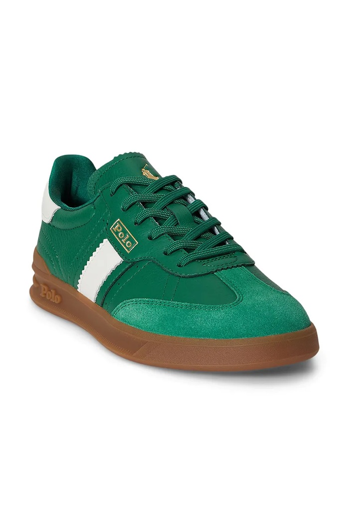 Polo Ralph Lauren Htr Aera tenisice za žene od kože 804936609004.300 zelena AW26