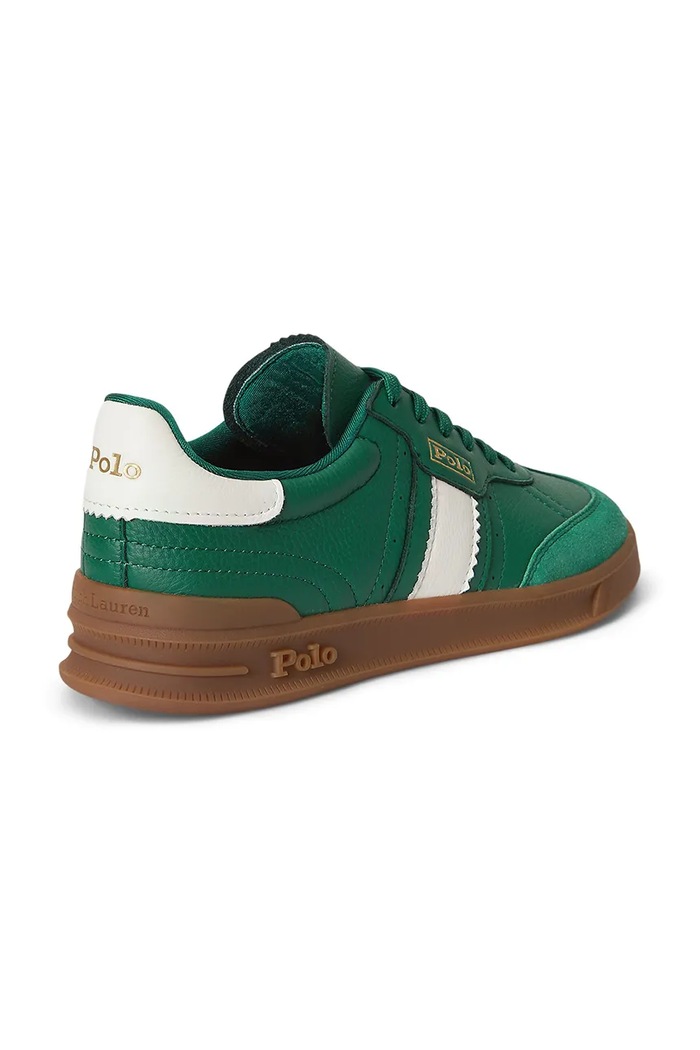 Obuća Polo Ralph Lauren Htr Aera tenisice za žene od kože 804936609004.300 zelena
