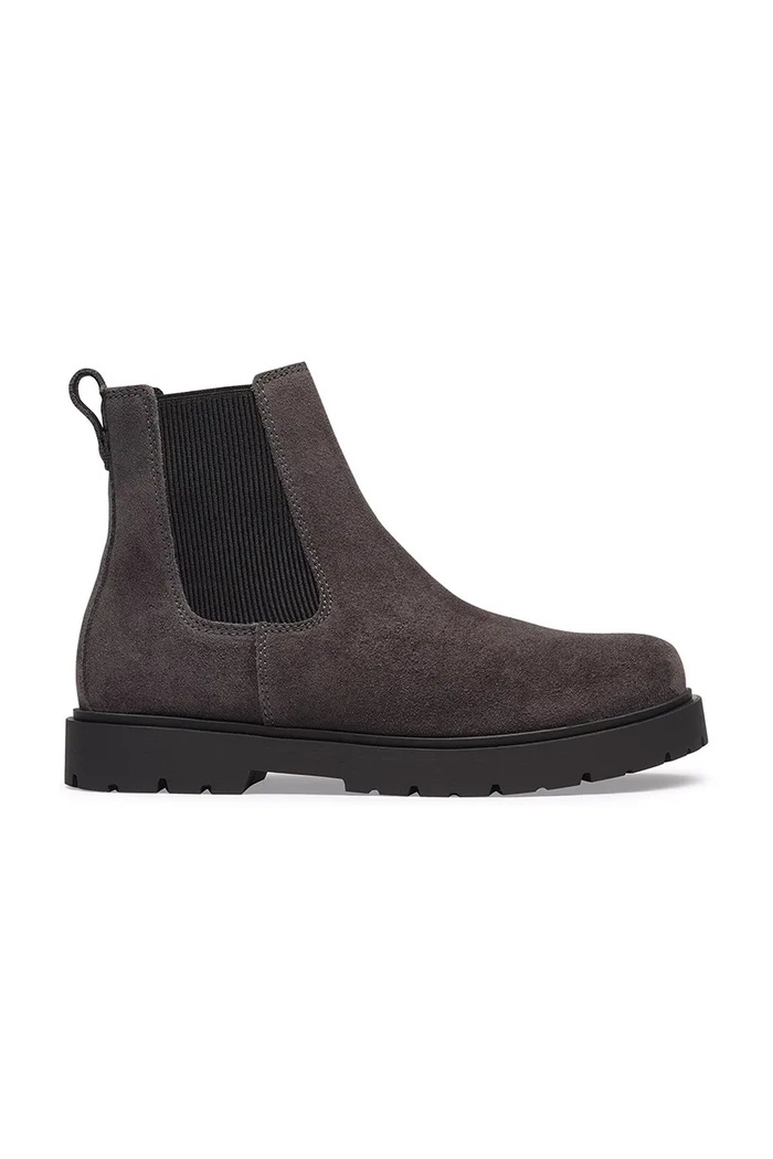 Birkenstock Μπότες τσέλσι Γυναικεία Highwood Suede Leather γκρί 1033157