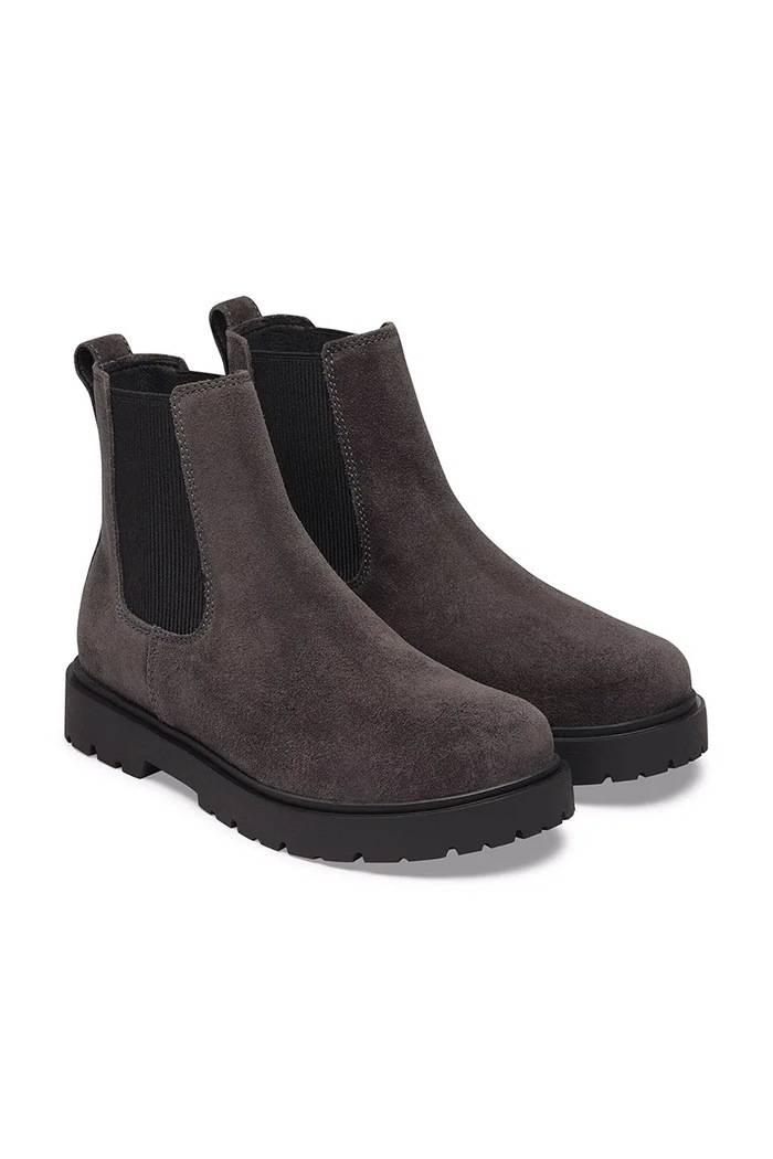 Παπούτσια Birkenstock Μπότες τσέλσι Γυναικεία Highwood Suede Leather 1033157 γκρί