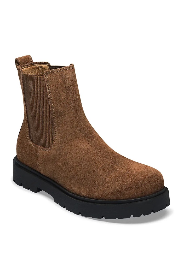 Birkenstock Gležnjarji ženski semišasti Highwood Suede Leather 1033155 rjava AW26
