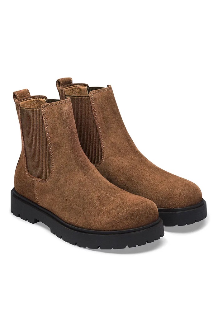 Obutev Birkenstock Gležnjarji ženski semišasti Highwood Suede Leather 1033155 rjava