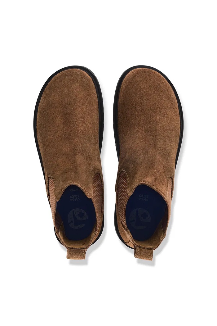 Gležnjarji ženski semišasti Highwood Suede Leather Birkenstock rjava 1033155