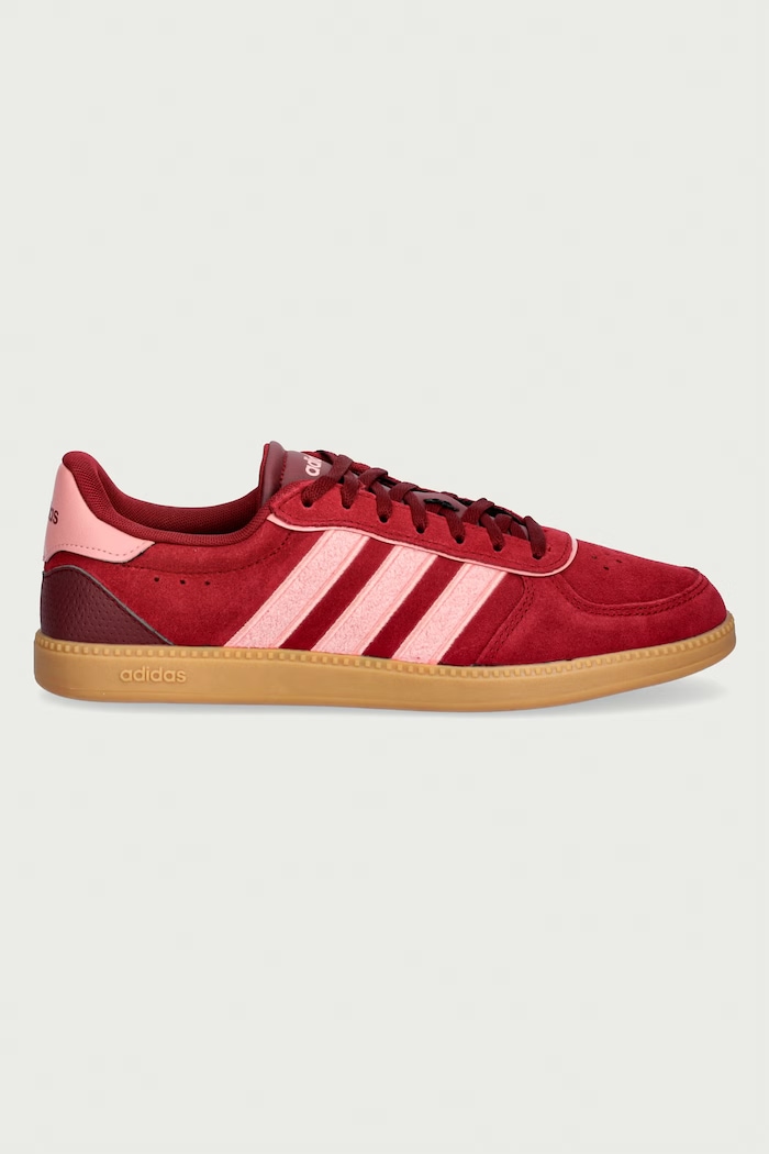 adidas Breaknet sneakersy damskie skórzane KZ9623 bordowy AW26