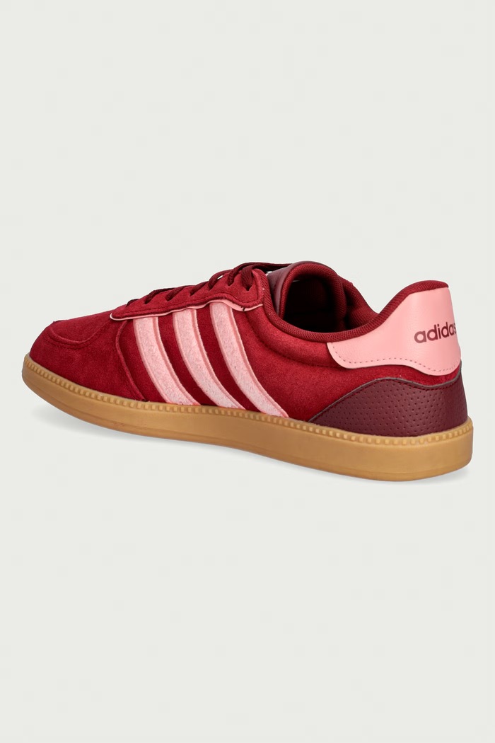 Obuwie adidas Breaknet sneakersy damskie skórzane KZ9623 bordowy