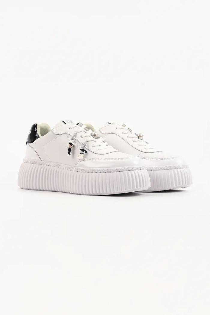 Karl Lagerfeld Kreeper Nft маратонки дамски от кожа KL42377T.011 бял AW26