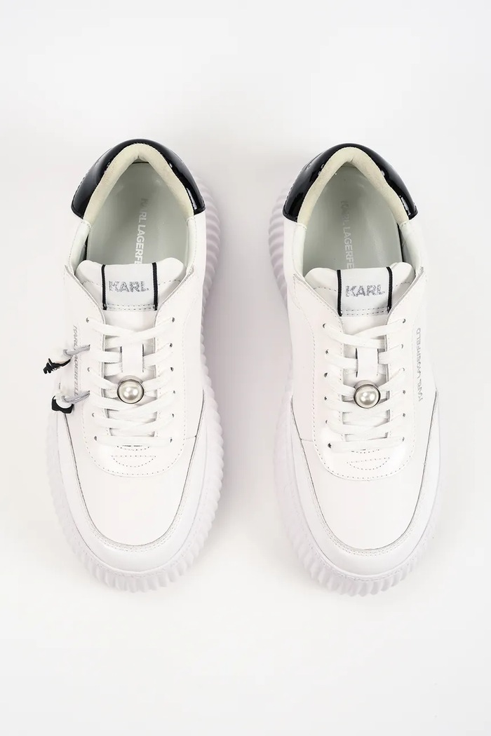 Karl Lagerfeld Kreeper Nft маратонки дамски от кожа бял KL42377T.011