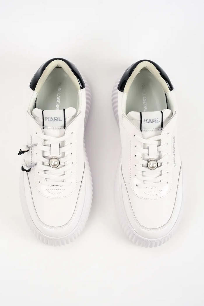Karl Lagerfeld Kreeper Nft маратонки дамски от кожа бял KL42377T.011