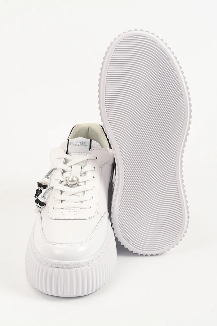 Karl Lagerfeld Kreeper Nft маратонки дамски от кожа KL42377T.011 бял