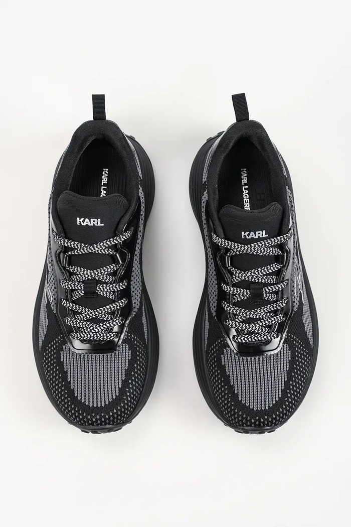 Karl Lagerfeld Krista sneakersy damskie skórzane czarny KL64126.K0X