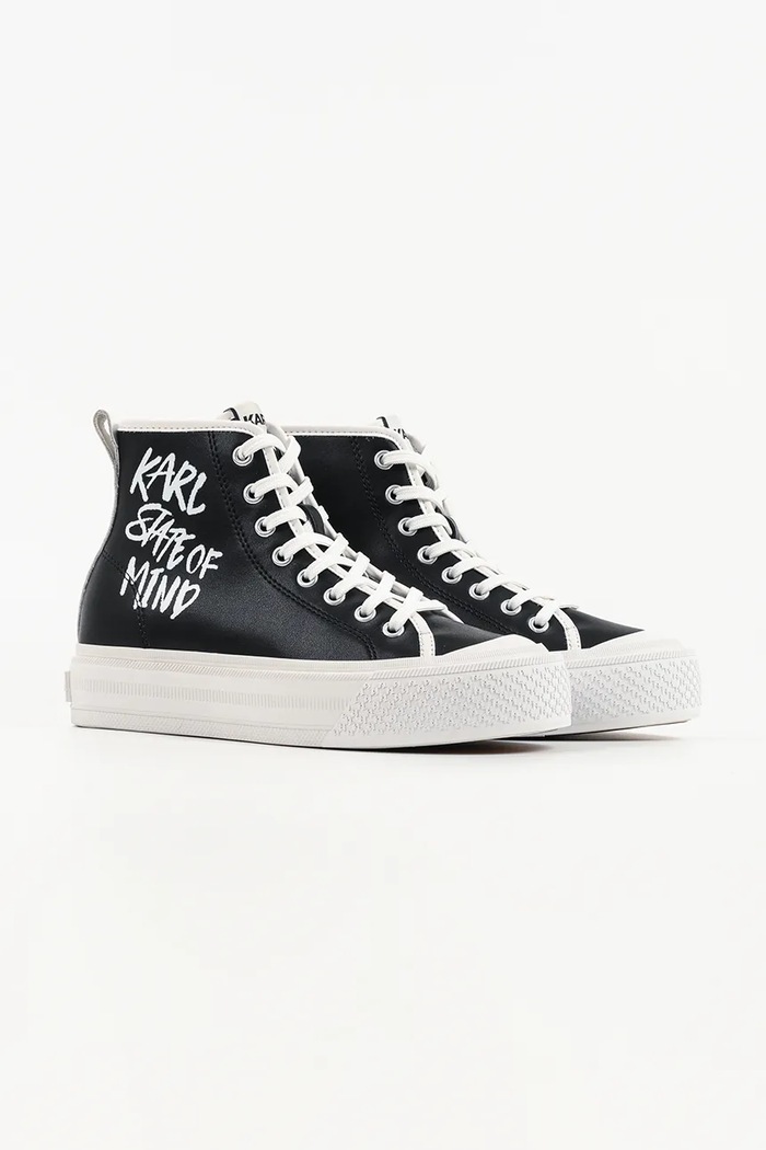 Karl Lagerfeld Kampus Max V trampki damskie skórzane KL60545.000 czarny AW26