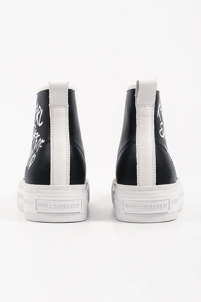 Obuwie Karl Lagerfeld Kampus Max V trampki damskie skórzane KL60545.000 czarny