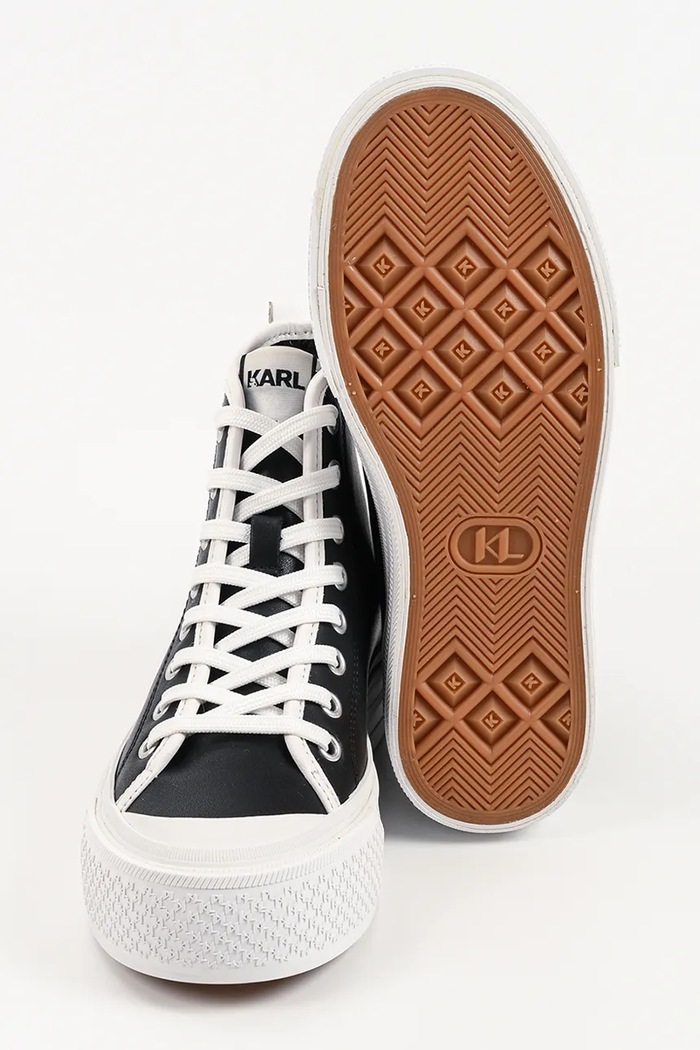 Karl Lagerfeld Kampus Max V trampki damskie skórzane KL60545.000 czarny