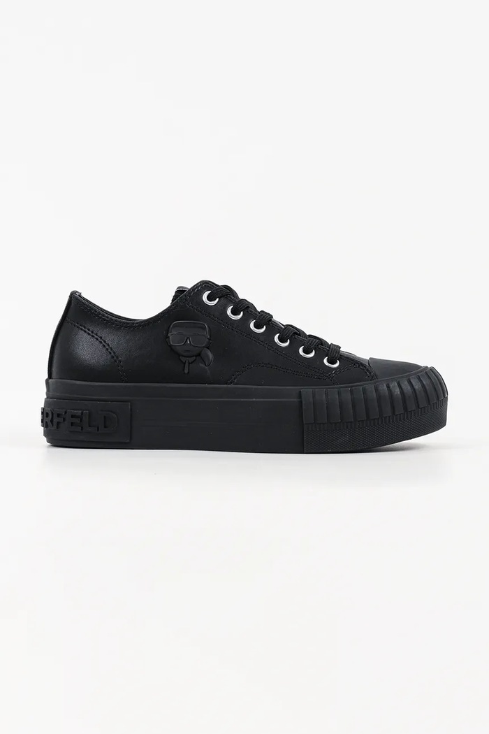 Karl Lagerfeld Kampus Max Nft tenisówki dziecięce skórzane czarny KL60426.00X