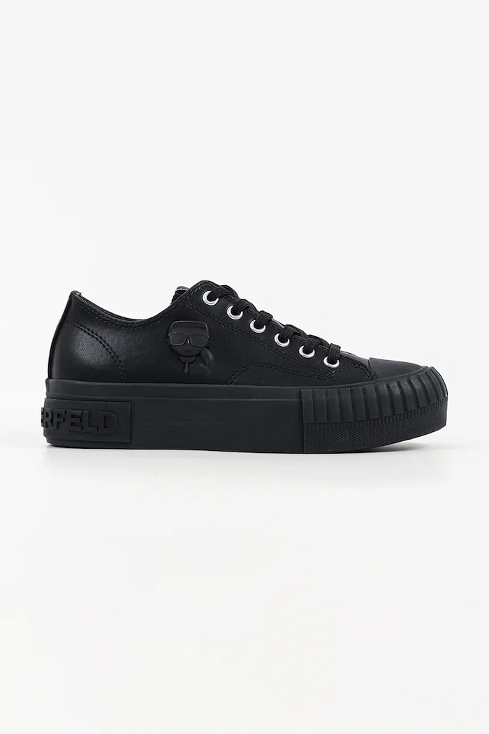 Karl Lagerfeld Kampus Max Nft tenisówki dziecięce skórzane czarny KL60426.00X