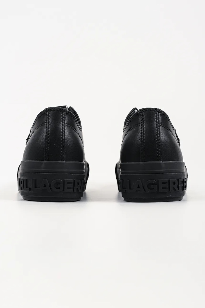 Obuwie Karl Lagerfeld Kampus Max Nft tenisówki dziecięce skórzane KL60426.00X czarny
