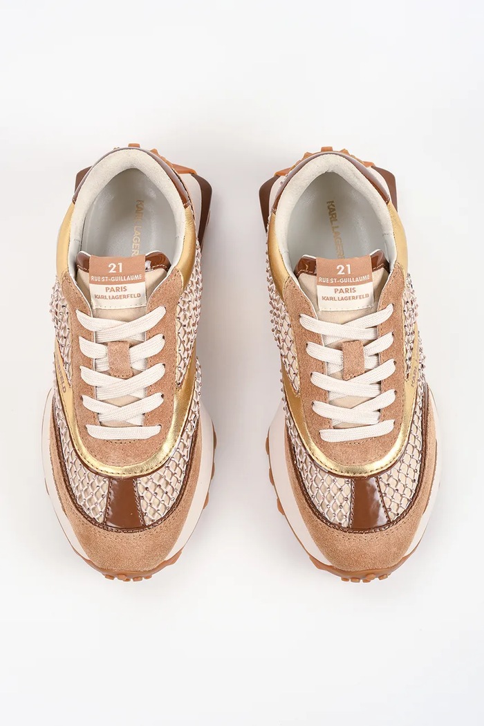 Karl Lagerfeld Zone Nft sneakersy damskie brązowy KL62933N.42G