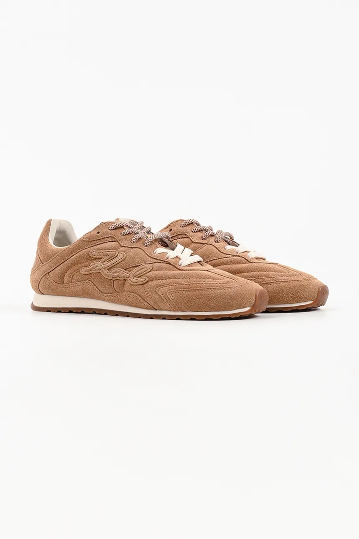 Karl Lagerfeld Venus sneakersy damskie zamszowe KL65926A.522 brązowy AW26