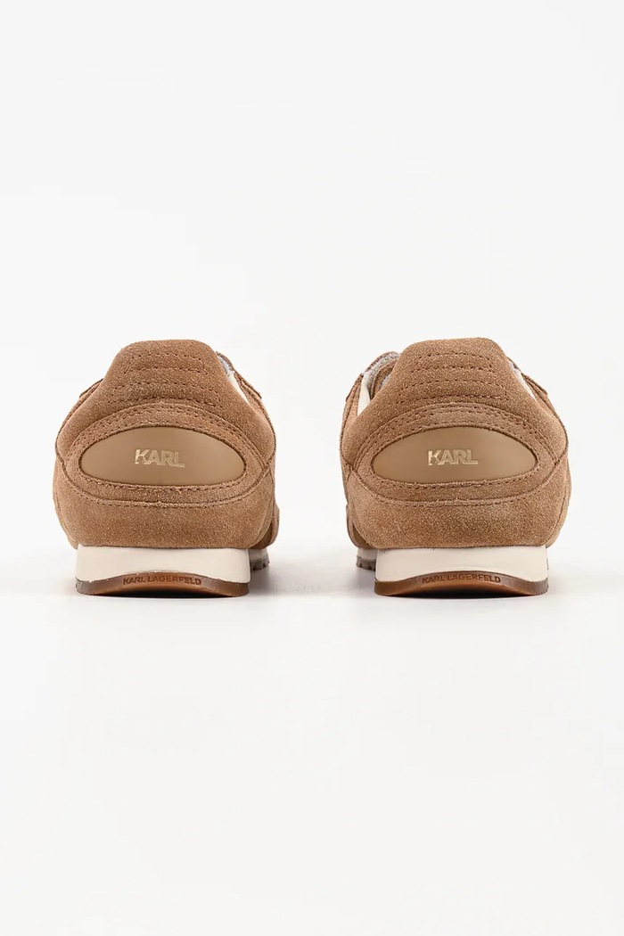 Obuwie Karl Lagerfeld Venus sneakersy damskie zamszowe KL65926A.522 brązowy