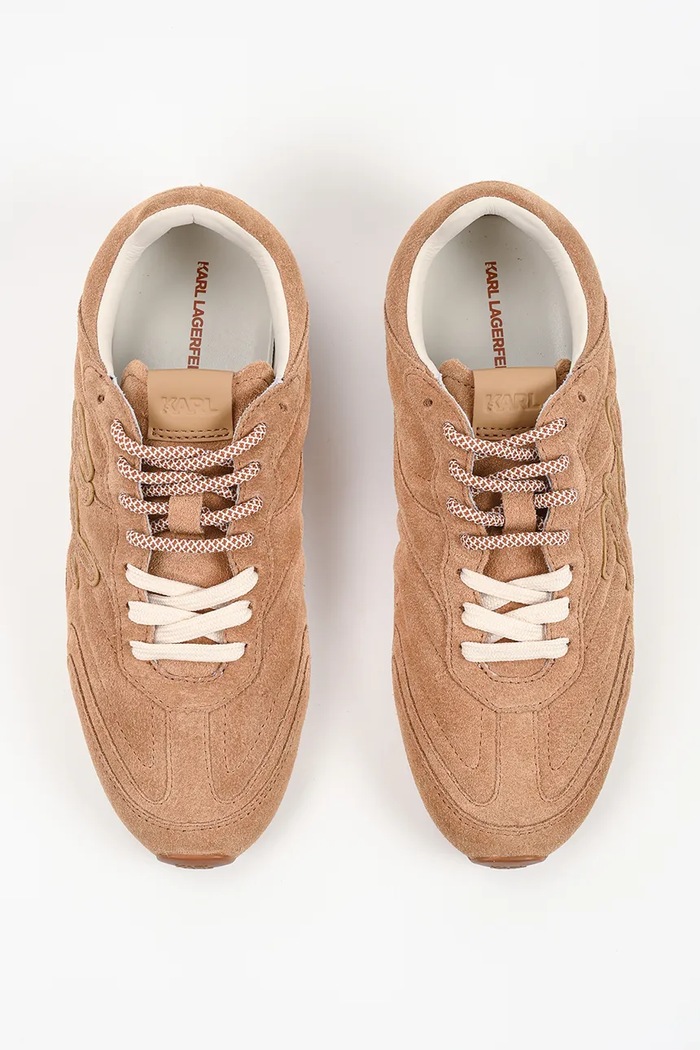 Karl Lagerfeld Venus sneakersy damskie zamszowe brązowy KL65926A.522