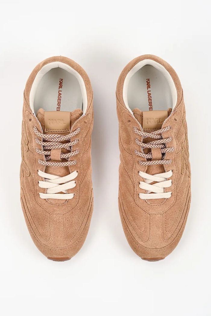 Karl Lagerfeld Venus sneakersy damskie zamszowe brązowy KL65926A.522