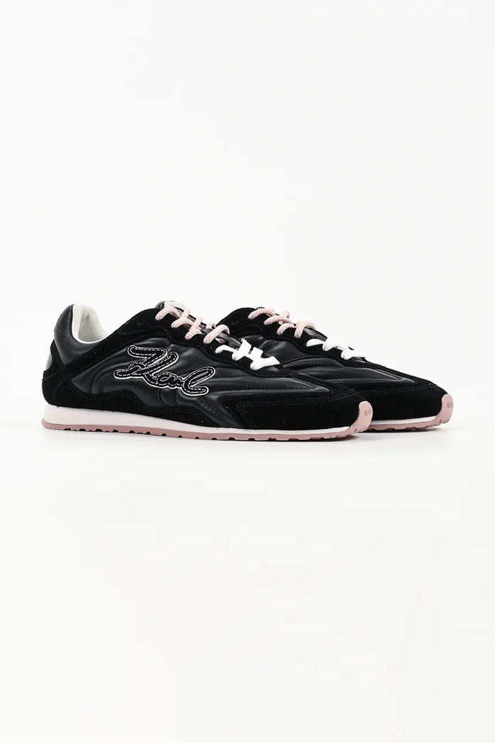 Karl Lagerfeld Venus sneakersy damskie skórzane KL65926A.300 czarny AW26