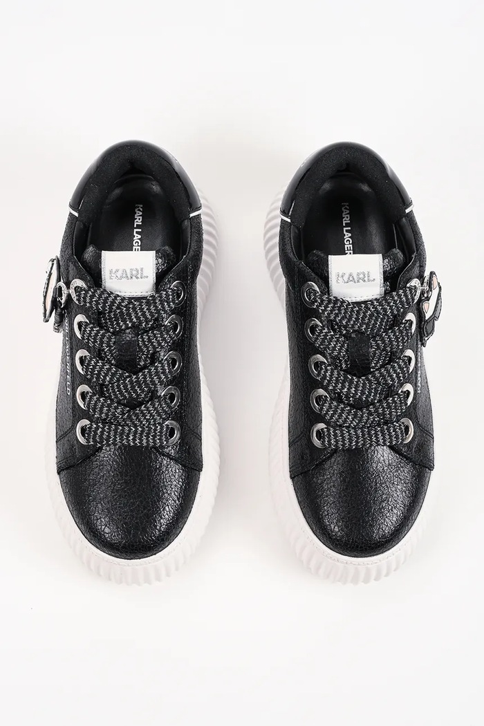 Karl Lagerfeld Kreeper Nft sneakersy damskie skórzane czarny KL42376C.100