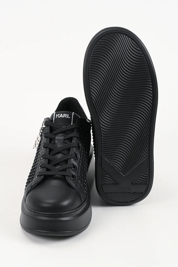 Karl Lagerfeld Anakapri sneakersy damskie skórzane KL63577N.00S czarny