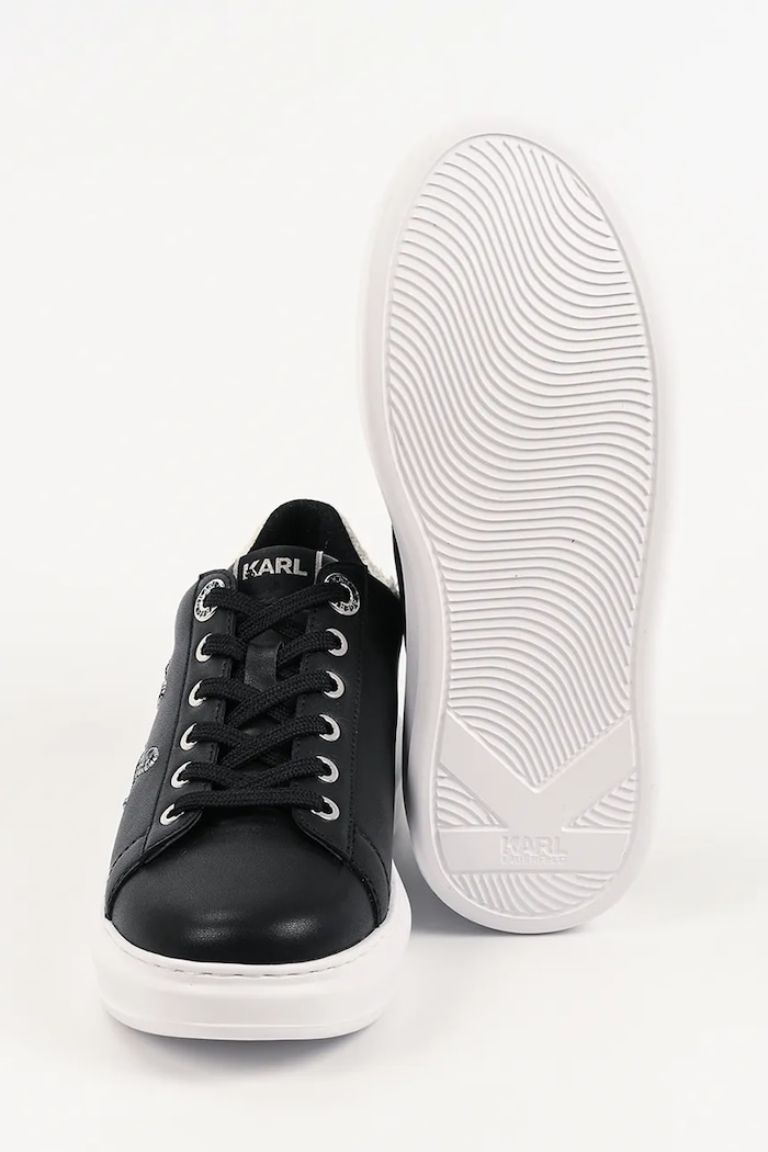 Karl Lagerfeld Kapri sneakersy damskie skórzane KL62510R.000 czarny