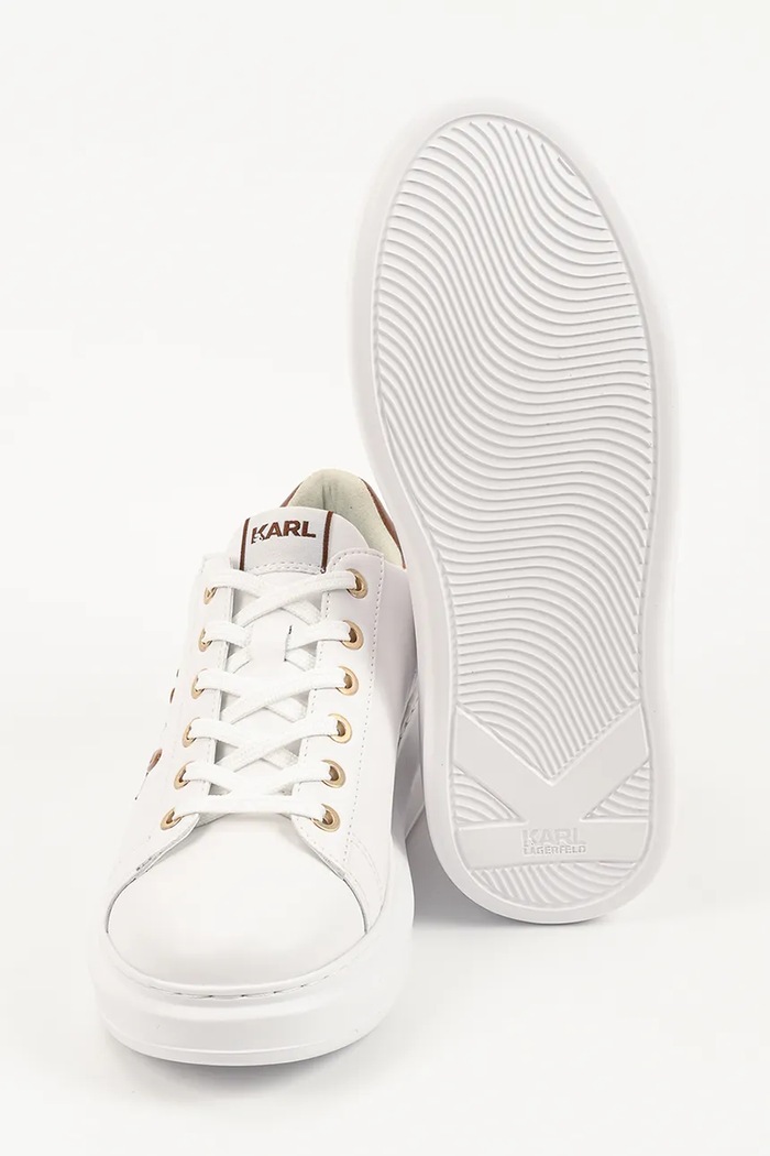 Karl Lagerfeld Kapri sneakersy damskie skórzane KL62510C.013 biały