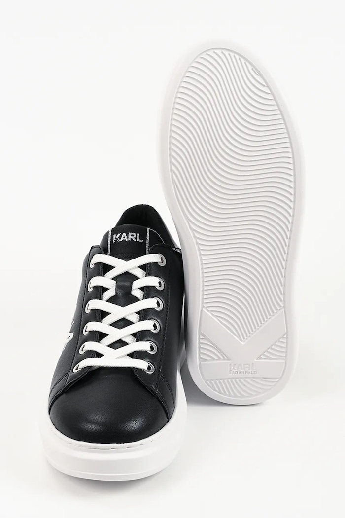 Karl Lagerfeld Kapri sneakersy damskie skórzane KL62510C.000 czarny