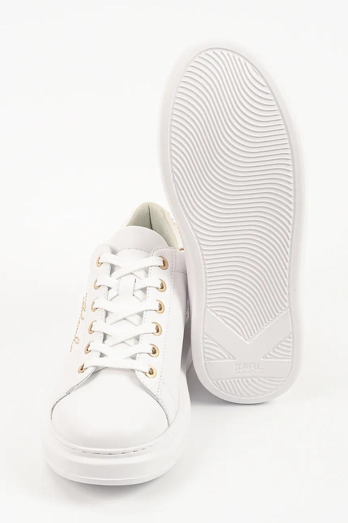 Karl Lagerfeld Kapri sneakersy damskie skórzane KL62518P.01G biały