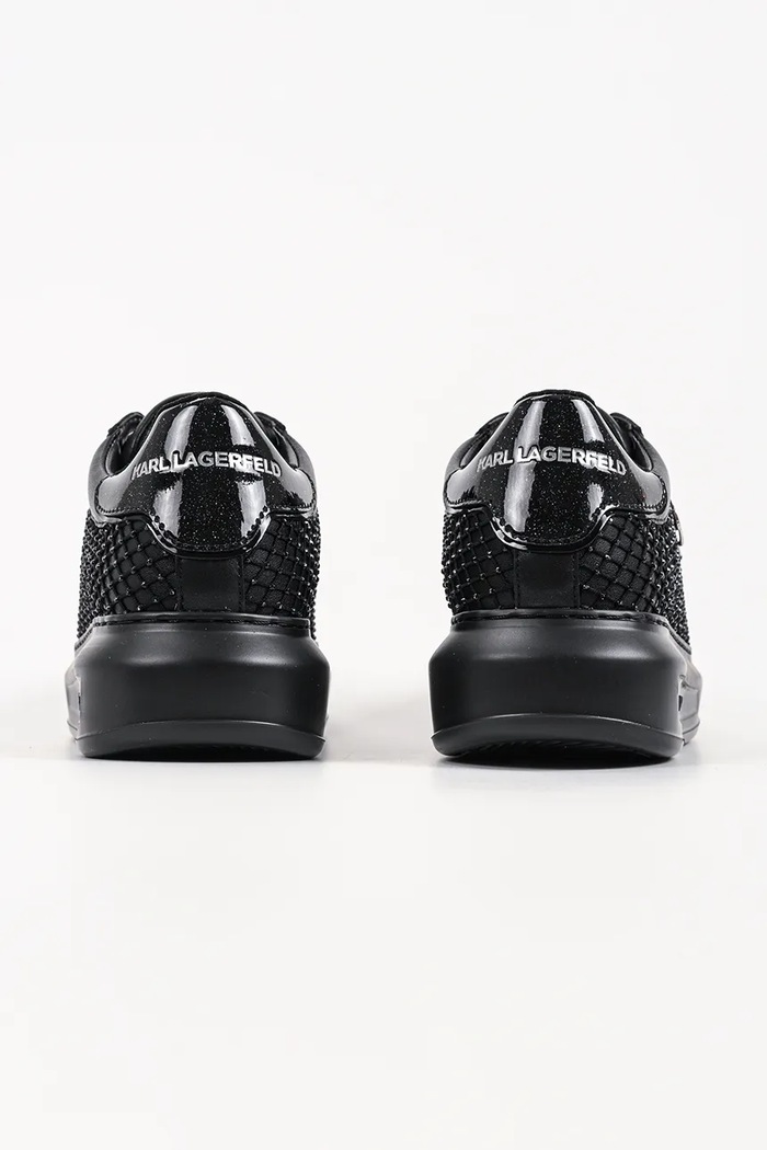 Obuwie Karl Lagerfeld Kapri sneakersy damskie skórzane KL62577N.00S czarny
