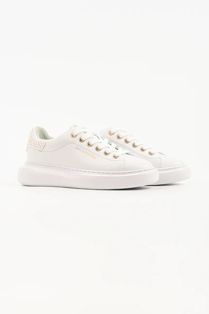 Karl Lagerfeld Kore sneakersy damskie skórzane KL66526P.011 biały AW26