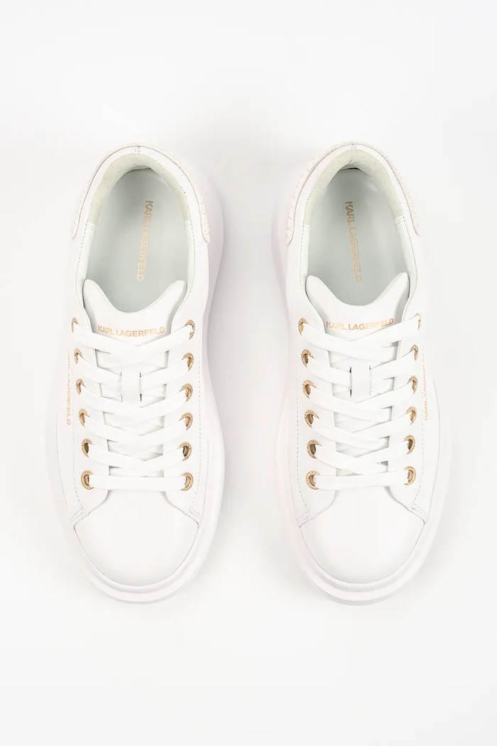 Karl Lagerfeld Kore sneakersy damskie skórzane biały KL66526P.011