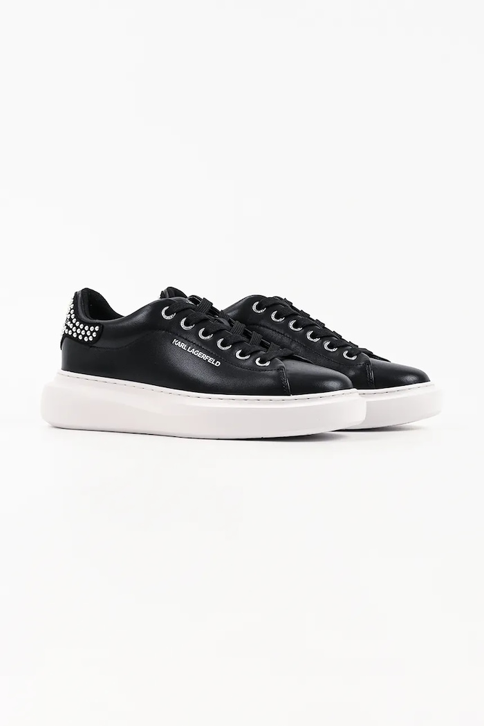 Karl Lagerfeld Kore sneakersy damskie skórzane KL66526P.000 czarny AW26