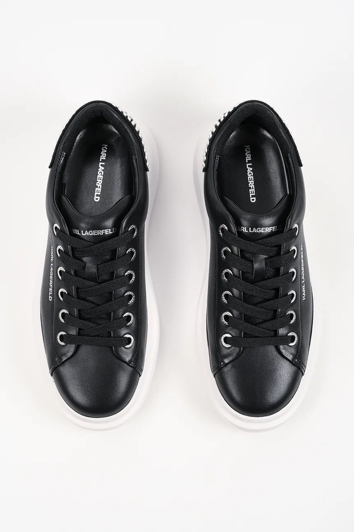 Karl Lagerfeld Kore sneakersy damskie skórzane czarny KL66526P.000