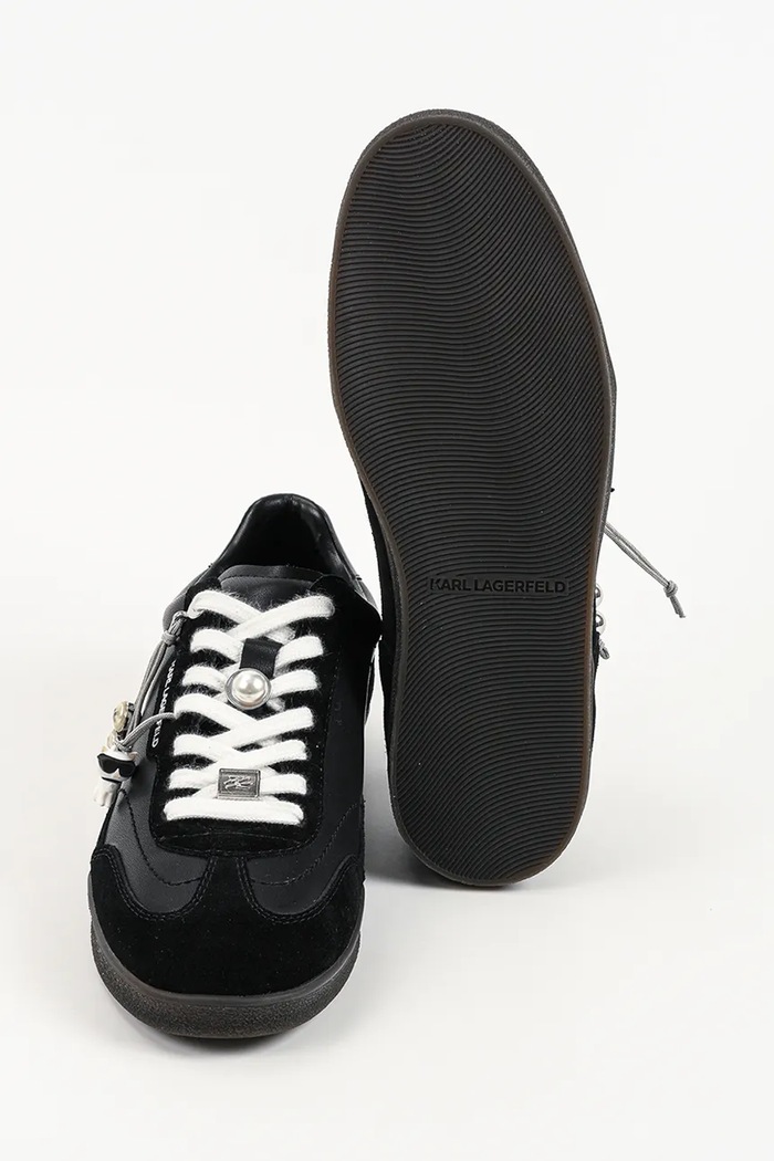 Karl Lagerfeld Kandidate маратонки дамски от кожа KL63821.300 черен
