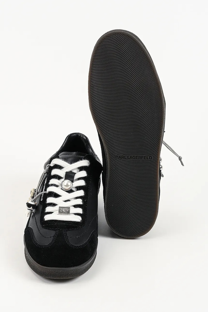 Karl Lagerfeld Kandidate маратонки дамски от кожа KL63821.300 черен