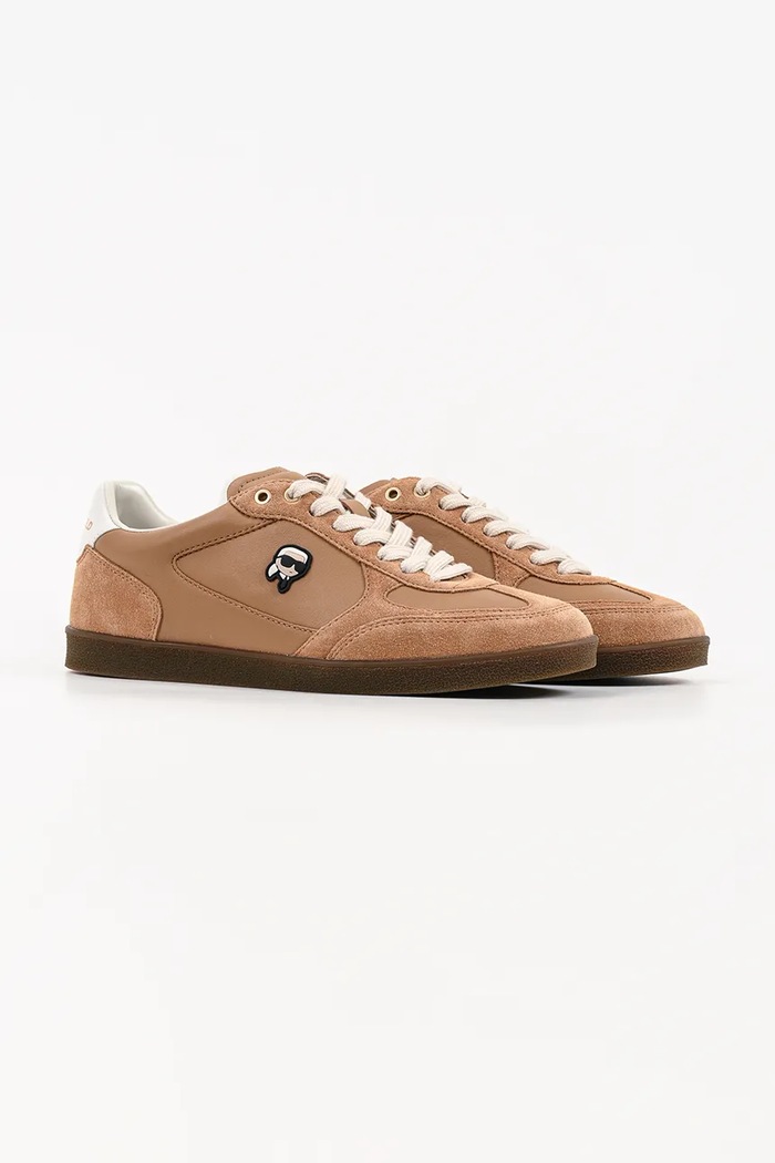 Karl Lagerfeld Kandidate Nft sneakersy damskie skórzane KL63830N.322 brązowy AW26